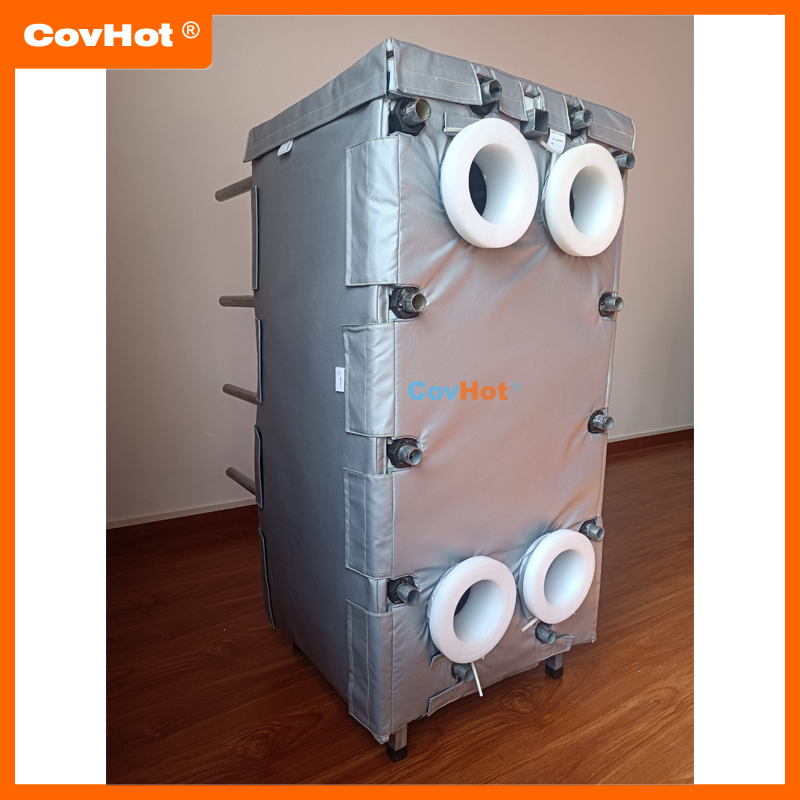 節能型換熱站內板式換熱器保溫套保溫衣,降低供熱成本